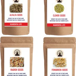 4 variety of microgreens sprouting seed | Satvic lifestyle | 100grms x 4 Seed-image-42