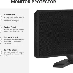 Cranique Computer LCD / LED Monitor Dust Cover for 22 inch All Computer screens - Monitor Cover 22" image 3