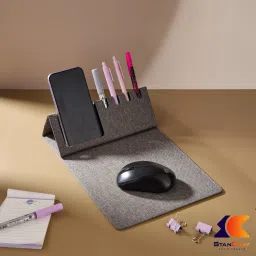 STANCRAY Mouse pad with phone stand and pen holder for a tidy organized workspace Mousepad image 2