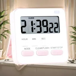 Digital White Clock-image-68