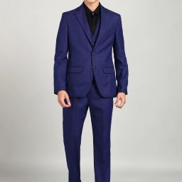 Men 3 Piece Suit Checkered Suit-image-43