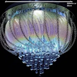 fredi group Color changing with bluetooth music system,middle part MOVING CLOCKWISE Chandelier Ceiling Lamp image 3
