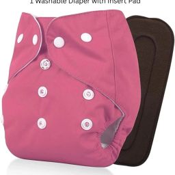 Reusable/ Washable Cotton Cloth Baby Daipar with Insert Pad-image-86