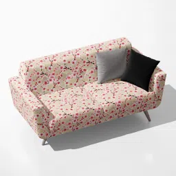 AZ5008283SOF_FB_RF_R-SP_D56^80_VL Japanese Pink Sakura Blossom Pattern Velvet Sofa Fabric Sofa Fabric-16
