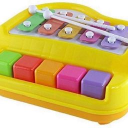 Xylophone 2-in-1 Premium Piano 5 Key Scale Musical Toy For Kids - 609-image-16