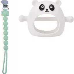 Baby Pacifier Chain Soother Toy& Teether, 3 to 48 months Toddler (White/Green) Soother-12