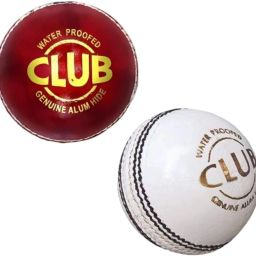RED & WHITE CRICKET BALL CLUB LEATHER BALL Cricket Leather Ball-image-20