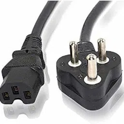 EKAAZ COMPUTER Laptop Cable 1.5 m Power Cord (Compatible with Laptop Adapters, Black, One Cable) 1.5 m Power Cord Combo Set-17