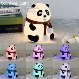 Color Changing LED Cute Panda Theme Night Light Lamp_s43 Night Lamp-image-11