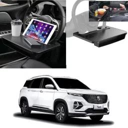 FT-06 Dual purpose Car Steering Wheel Rack desk For MG Hector Plus Cup Holder Tray Table-image-95