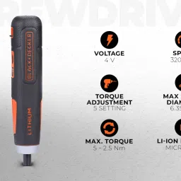 black+decker Cordless Standard Screwdriver image 2