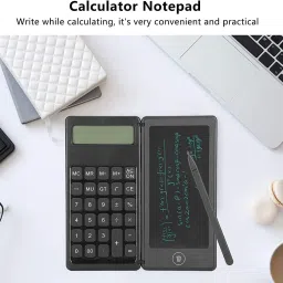 wropzo Calculator with Writing Pad 12 Digit Pocket Foldable Design with Notepad Calculator with Writing Pad 12 Digit Pocket Foldable Design with Notepad Basic Calculator image 4