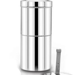 Stainless Steel Filter Coffee Maker Big Size,6-8 cups, 400 ml Indian Coffee Filter-3