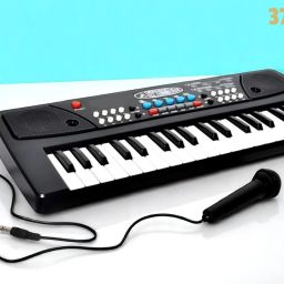 37-Key Musical Piano Keyboard with Microphone 430A1 Song Record Feaure_L590-image-92