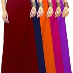 SHIVAWORLD Women Cotton Readymade Inskirt Saree Petticoats with drowstring Polycotton, Cotton Rayon Blend Petticoat-image-68