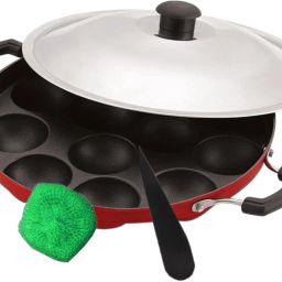 Appam Pan With Lid Paniarakkal with Lid 0.5 L capacity 12 cm diameter-image-32