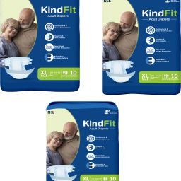 Tape Style Adult Diapers, Extra Large, Pack of 3 (30 units) Adult Diapers - XL-image-22