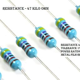 risarya 47K-OHM RESISTANCE,MFR,1%,1/4 W,FIXED RESISTOR(47 KILO OHM 1%) Fixed Resistor image 2