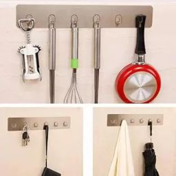Antique and Elegant Look Magic Sticker Hook for Kitchen Appliances, Napkin,Towel Regular Organizer-image-65