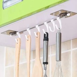 Antique and Elegant Look Magic Sticker Hook for Kitchen Appliances, Napkin,Towel Hook Rail 6-image-51