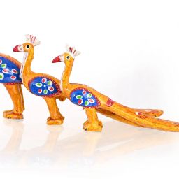Handicraft Set of 3 Peacock Statue for Home Decor Gift Item Decorative Showpiece - 11.17 cm-image-103
