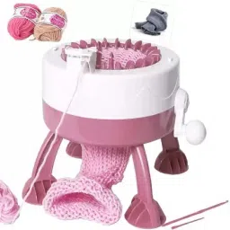 22 Needle Smart Weaving Loom Knitting Board Rotating Double Knitting Loom Machin Manual Sewing Machine-image-39