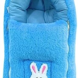 Velvet Baby Carry Bed for New Born Babies & Infants 0-6 Months 2 in 1 Sleeping Bag-image-65