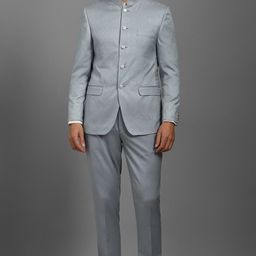 louis philippe Men Formal Suits Printed Suit-picture-49