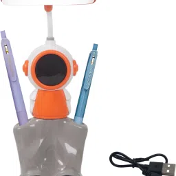 Astronaut Theme 3-in-1 LED Desk Lamp with Pencil Sharpener and Pen Stand for Kid Study Lamp-28