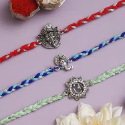 Designer LIVE-E2-E4-E7 Assorted Rakhi Set-image-35