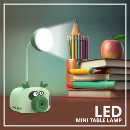 Mini Study Table LED Desk Lamp Pen Holder Pencil Sharpening USB Charging Table Lamp-12