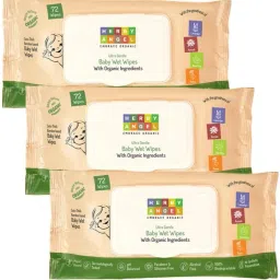 Ultra Gentle Baby Wet Wipes With Organic Ingredients 72 pcs (Pack of 3)-image-40