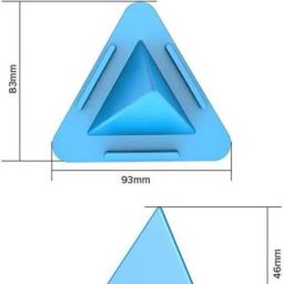 MOBISINGH Pyramid Shape Mobile Stand for Watching Videos and other Work (2 Pcs) Mobile Holder image 2
