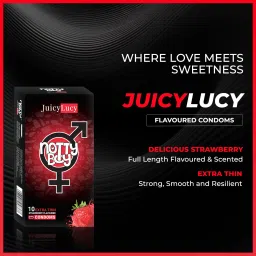 nottyboy Extra Dots, Strawberry & Over Time Delay s Condom image 5