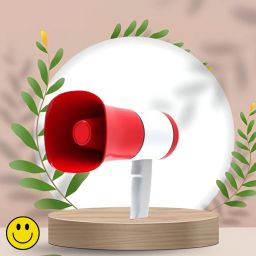 Handheld Megaphone with Siren, Microphone & Rechargeable for Outdoor EventsB46 Bhopu Portable Megaphone, Siren Loudspeaker Function and Long Battery BackupR46 Outdoor PA System-1