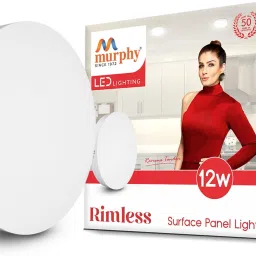 12-Watt Borderless Round LED Surface Mount Panel Light (Cool White, Pack of 1) Ceiling Light Ceiling Lamp-25