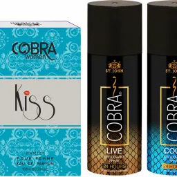 Cobra Deodorant Live 150ML and Cobra Cool 150ML & Cobra Kiss 100ML-11
