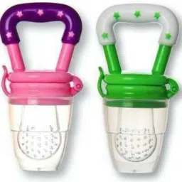 Silicone Combo 02 Pieces- Baby Infant Fruit Feeder Food Pacifier Nibbler Nipple Feeder-image-37