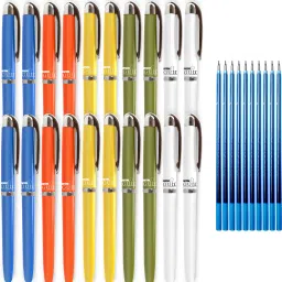 Guide 20 Blue Pens & 10 Refills | 0.6 mm Tip | Pens for Writing | Premium Ball Pen-24
