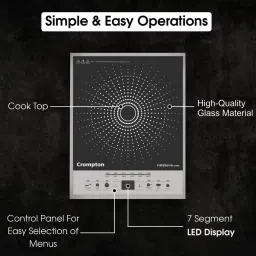 crompton 2000 W Induction Cooktop Push Button image 4