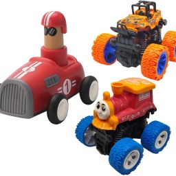 Unbreakable Four-Wheel Drive Friction Powered Diecast Toy Set-I106-31
