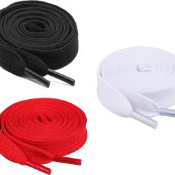 XERUS Shoe Laces Flat Black Red White 150cm shoe laces for Canvas Sneakers Black shoes Shoe Lace-image-56