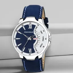 Day and Date Functioning Blue Dial Analog Watch- For Men PRVG134-3