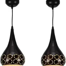 Black Hanging Light: Captivating Glow for Bedrooms, Living Rooms & More Pendants Ceiling Lamp-27