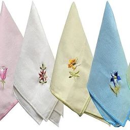 V VANTRA Premium Soft Cotton Handkerchiefs for Women, Girls and Men's| Stylish Hanky ["Multicolor"] Handkerchief-image-84
