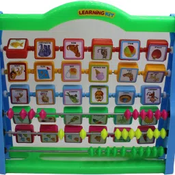 neoinsta shopping Medium size plastic body abacus learning kit to learn capital ABCD|word for kid image 2