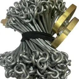antiquity Survey Chain Zareeb Patwari Survey Chain With Heavy Brass Handle 20 Meter Height Gauge image 3