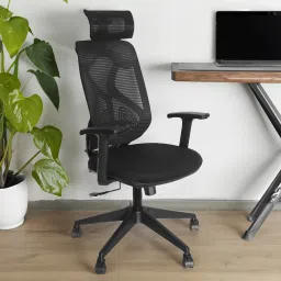 Infinity High Back Chair (Finish Color - Black, DIY) NA Office Adjustable Arm Chair-image-19
