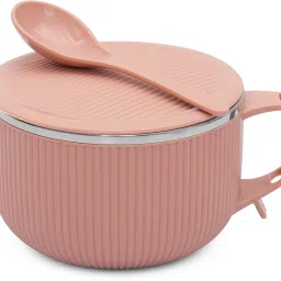Steel Soup Bowl Ribtok Meal Soup Bowl with Lid & Spoon for Travel and office-image-32