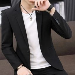 Men Solid Single Breasted Formal, Party, Festive & Wedding Blazer-image-8